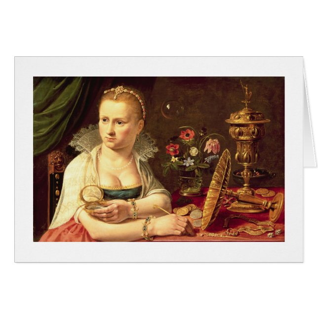 Un portrait de vanitas d'une dame pensée être (Devant horizontal)
