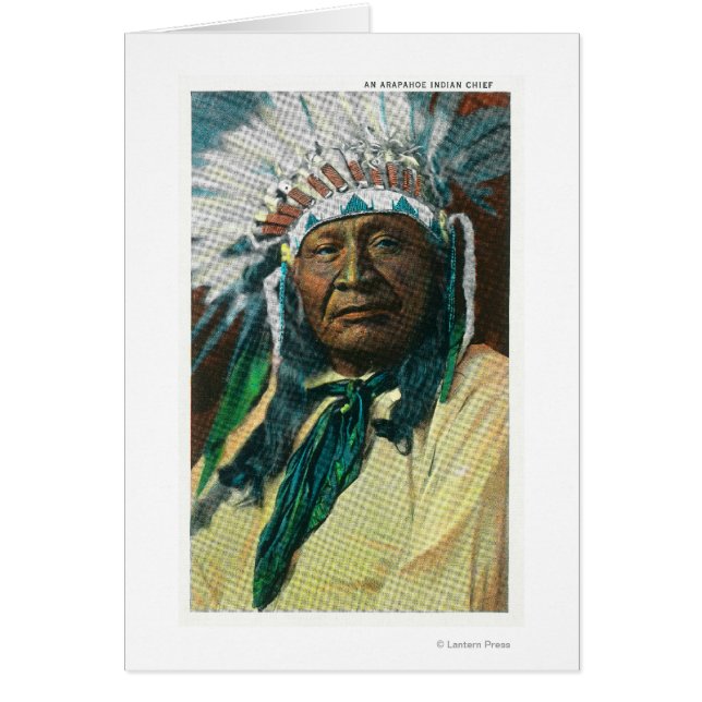 Un portrait en chef indien d'ArapahoeColorado (Devant)
