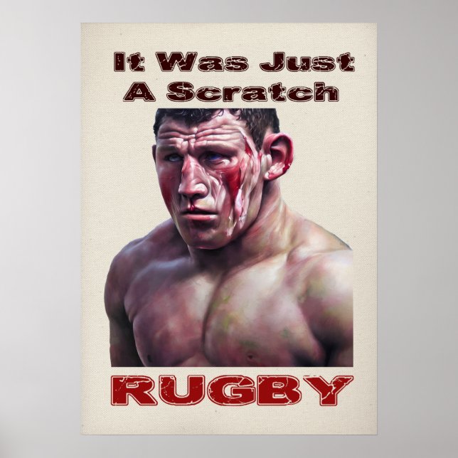 Un Poster De Rugby À Grille (Devant)