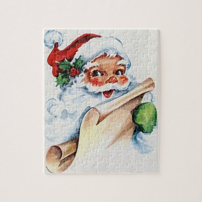 Un puzzle Père Noël pour Noël (Vertical)