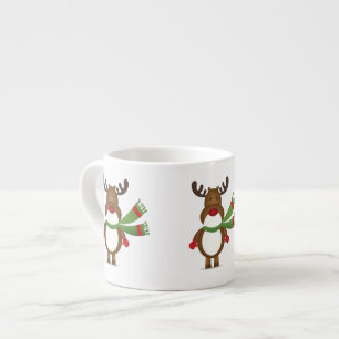 Un renne porte une écaille verte Espresso Mug