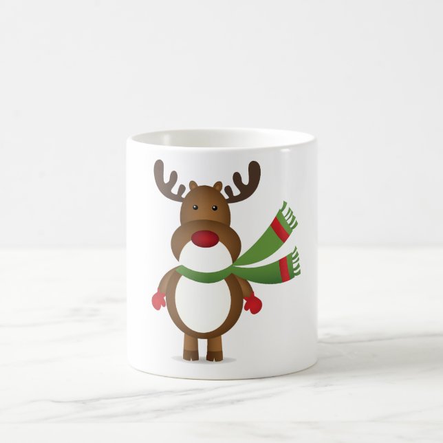 Un renne porte une Mug écaille verte (Centre)