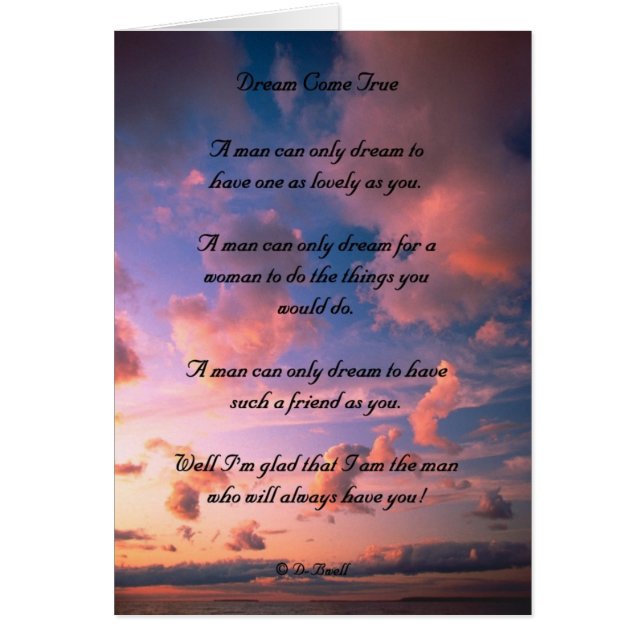 Un rêve viennent vrai (Devant)