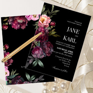 Un riche Faire-part de mariage de bouquet
