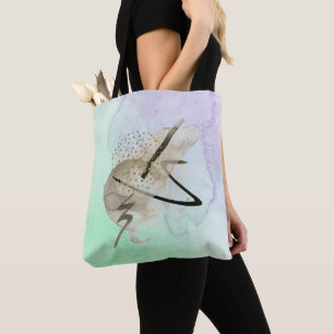 Un Sac à épaule en or imprimé Fourre-tout