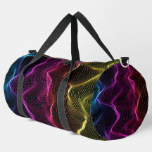 Un sac de sport coloré avec des bretelles noires