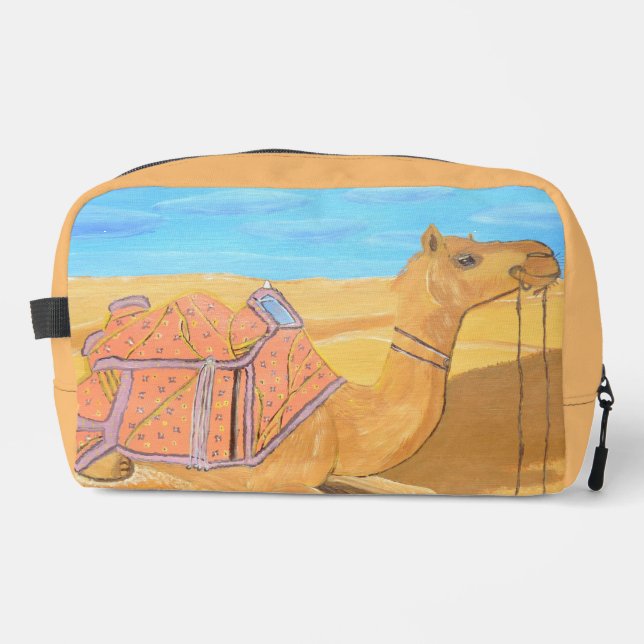 Un sac de toilette chameau  (Recto)