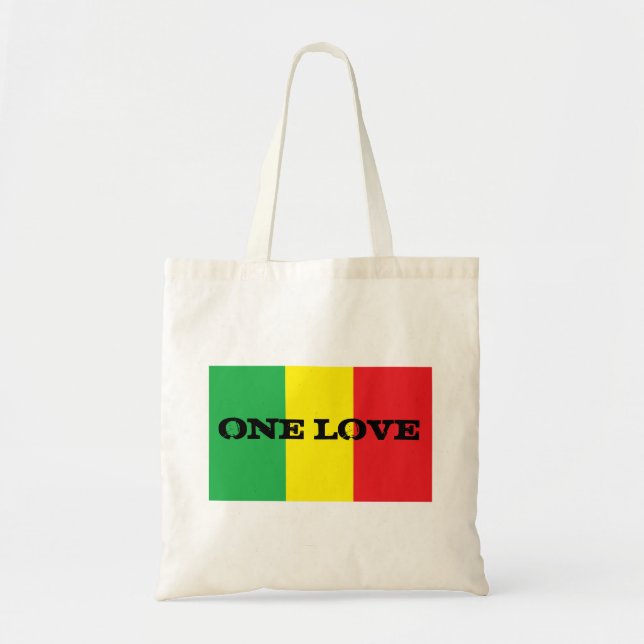 Un sac fourre-tout à Rasta de conception d'amour (Devant)
