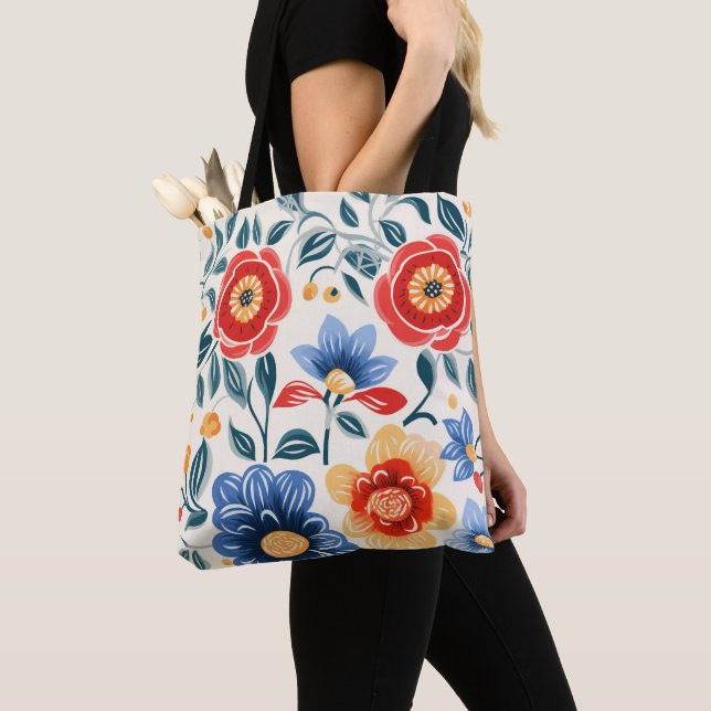 Un sac fourre-tout avec des anses noires présente  (De près)