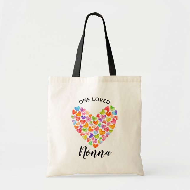 Un Sac fourre-tout Coeur Nonna aimé (Devant)
