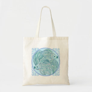 Un sac fourre-tout de poisson bleu Koi