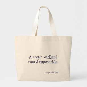 Un sac fourre-tout disposé à coeur