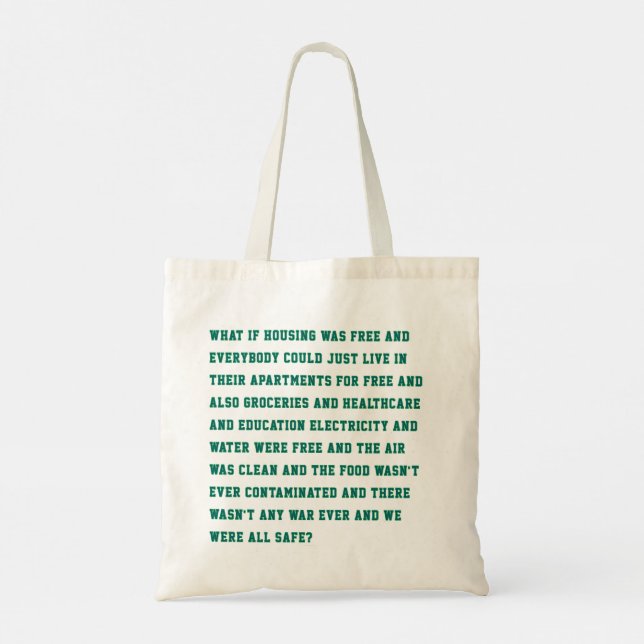 Un sac fourre-tout « Un bon et si » (Dos)