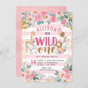 Un safari d'enfant sauvage une invitation