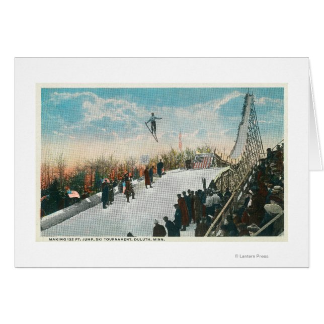 Un saut de tournoi de ski (Devant horizontal)