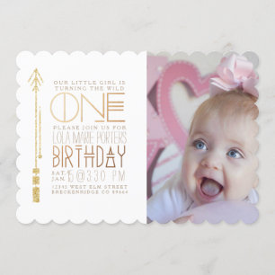 Un sauvage   Photo Invitation de la fête d'anniver