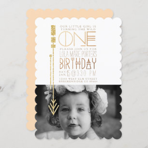 Un sauvage Photo Invitation de la fête d'anniver