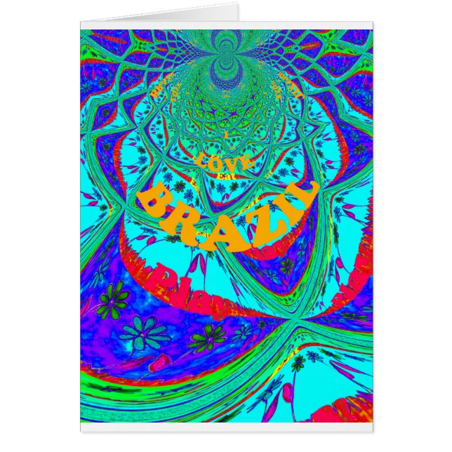 Un Schéma Floral Vibrant : Un Hommage Brésilien. (Devant)