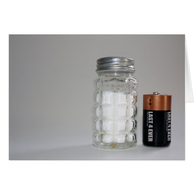 Un sel et une batterie (Devant horizontal)