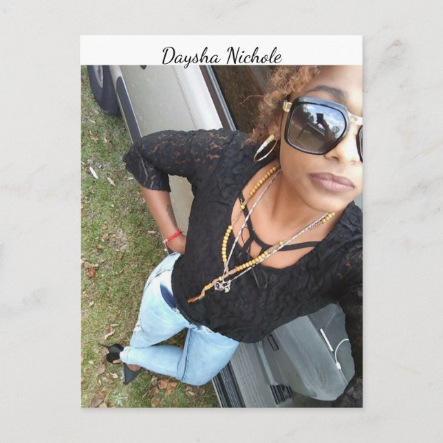 Un selfie de Daysha Nichole, carte postale (Devant)