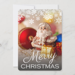 Un seul Carte photo de Noël joyeux et à fond