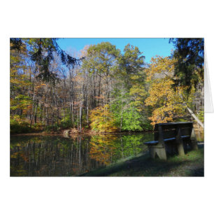 Un siège avec une vue d'automne en Pennsylvanie