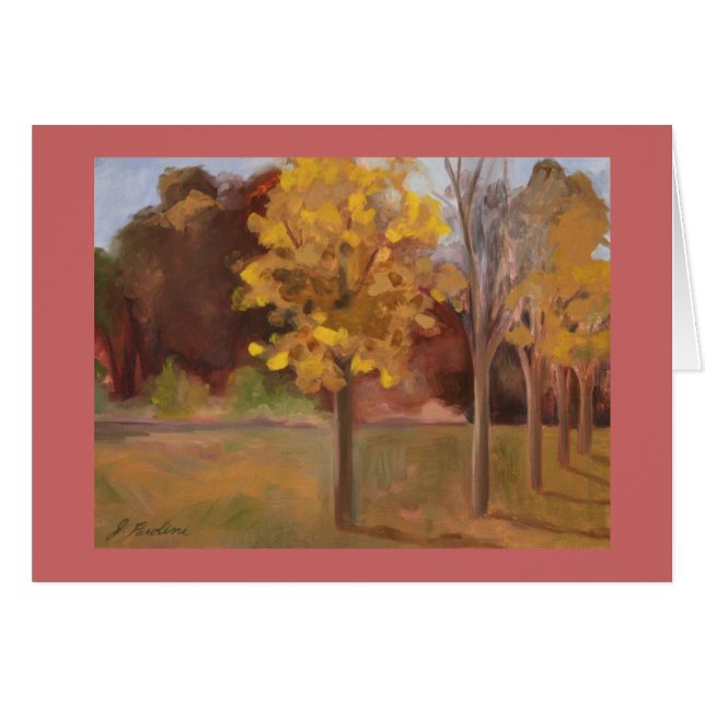 Un signe de carte d'automne (Devant horizontal)
