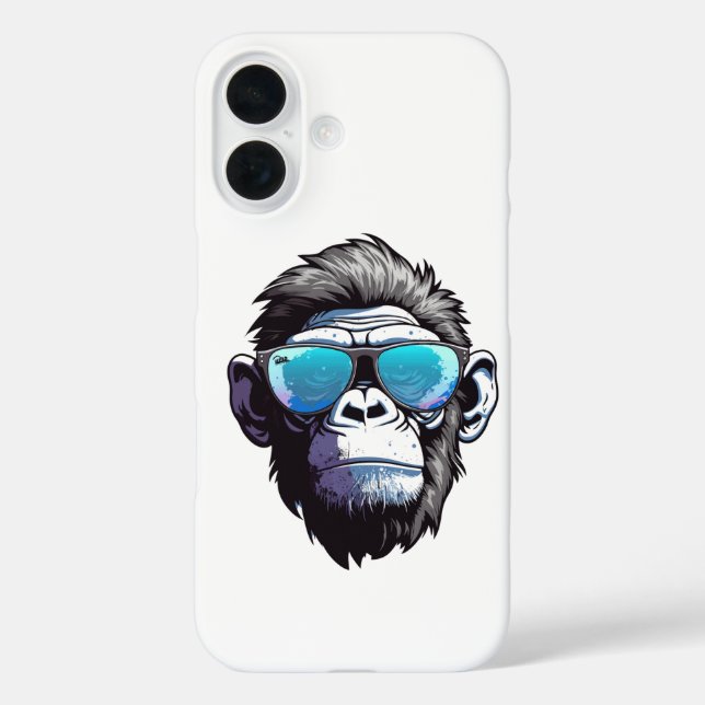 Un singe cool Iphone 16 coque (Verso)
