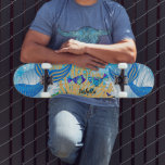 Un skateboard de vie de sirène d'Imaginaire<br><div class="desc">Mermaid Skateboard prêt pour vous à personnaliser. 🥇 UN DESIGN ORIGINAL DE DROITS D'AUTEUR DE Donna Siegrist SEULEMENT DISPONIBLE SUR ZAZZLE! REMARQUE : SEULEMENT CHANGER LES ZONES MODÈLES NÉCESSAIRES! 😀 Si nécessaire, vous pouvez supprimer le texte et commencer à ajouter le texte et la police que vous voulez. 📌 Si...</div>