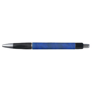 Un stylo d'écriture avec un design de spirale bleu