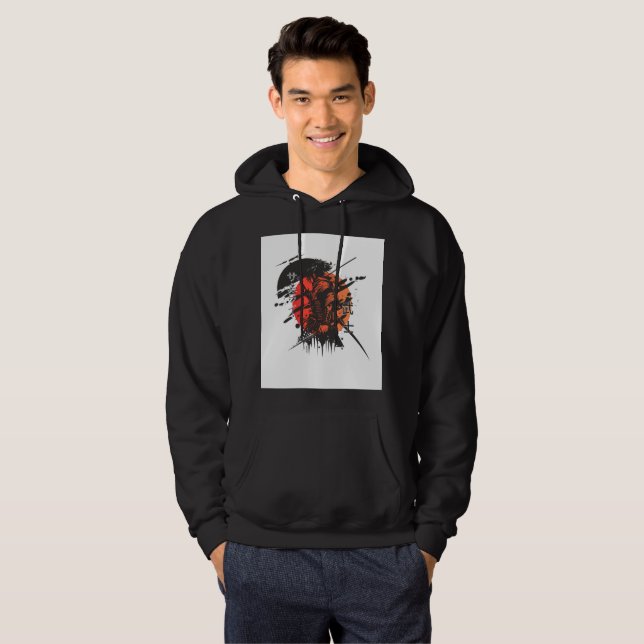 Un sweat à capuche premium avec un design esthétiq (Devant entier)