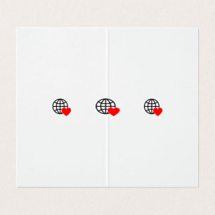 Un symbole de cœur rouge créé avec des lignes liss