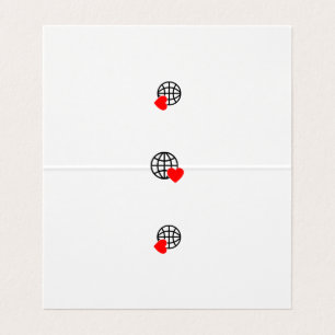 Un symbole de cœur rouge créé avec des lignes liss