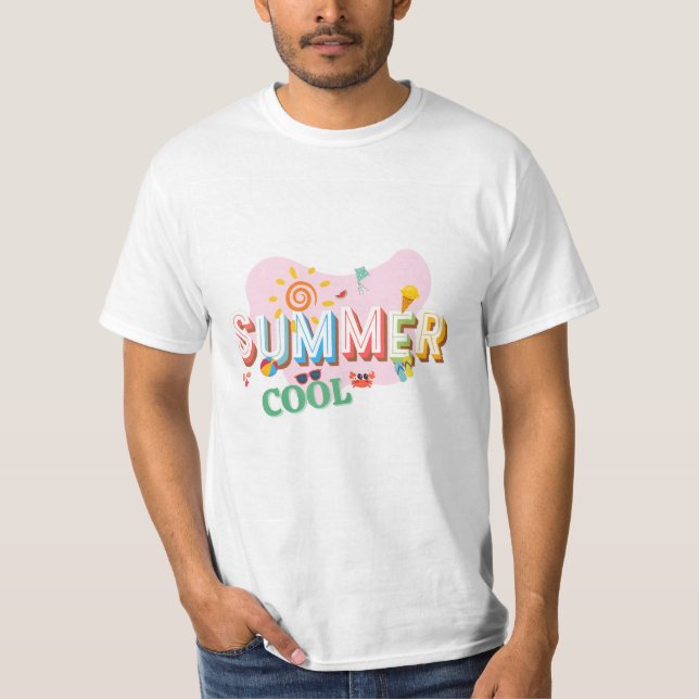 Un T-shirt à thème d'été. (Devant)