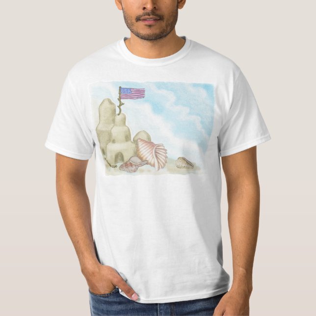 Un T-shirt Château de Sable (Devant)