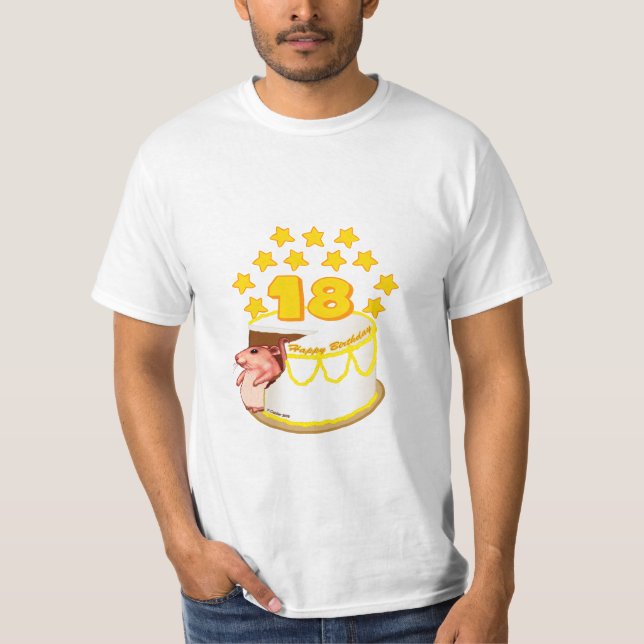 Un t-shirt d'anniversaire de 18 ans (Devant)
