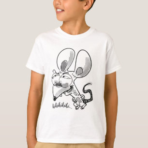 un t-shirt de dessin animé de souris drôle