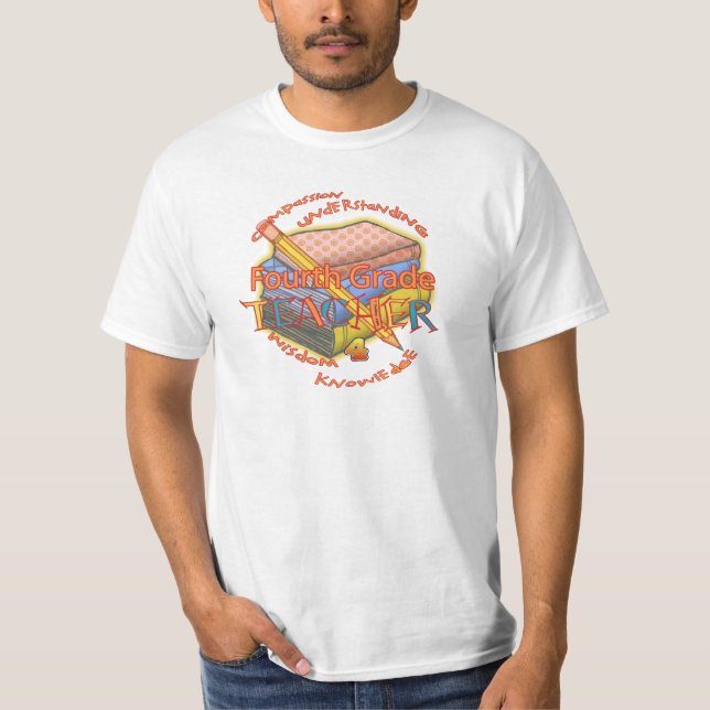 Un t-shirt de la devise de l'enseignant de quatriè (Devant)