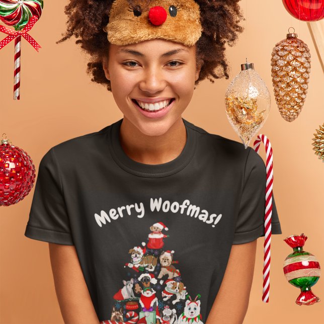 Un T-shirt de Noël très joyeux Doggie (Créateur téléchargé)