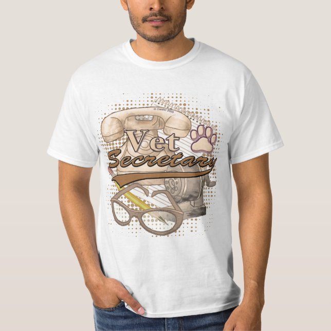 Un t-shirt de secrétaire vétérinaire (Devant)
