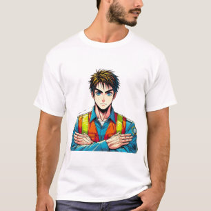 Un T-shirt de type Basic avec un agent de sécurité