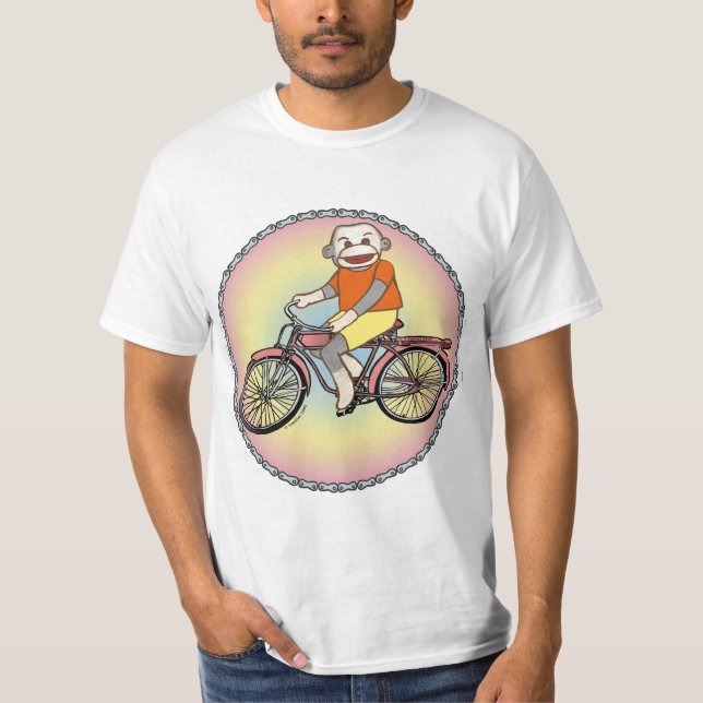 Un T-Shirt de vélo Pedal Monkey (Devant)