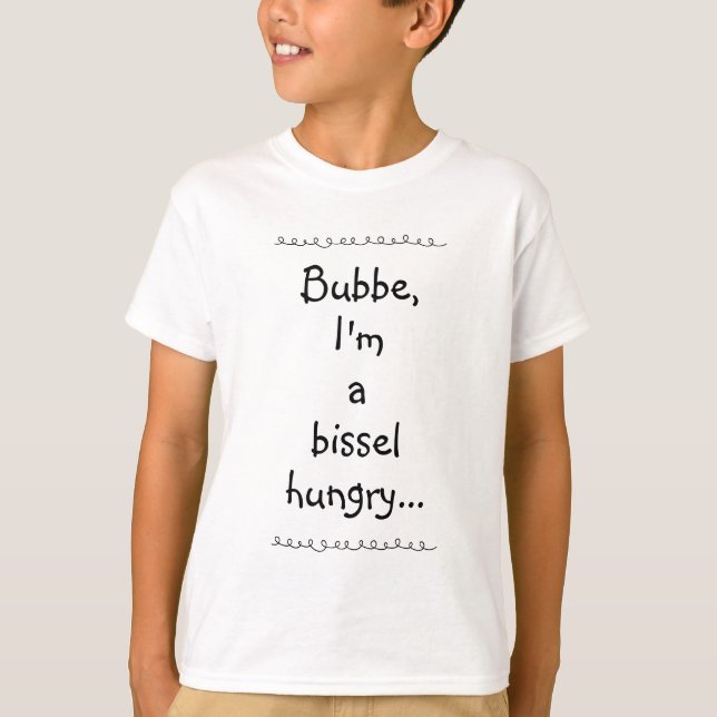 Un T-shirt d'enfant un peu affamé (Devant)