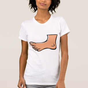 Un T-shirt des femmes de pied