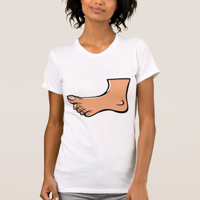 Un T-shirt des femmes de pied (Devant)