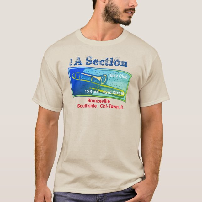 Un T-shirt foncé de base section (Devant)