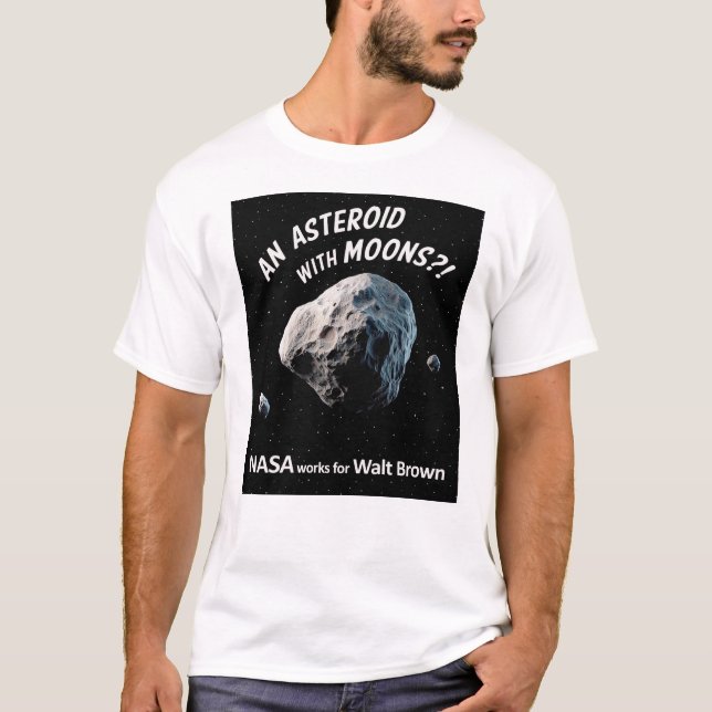 Un T-shirt HPT avec un astéroïde et des lunes (Devant)