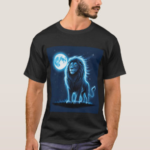 Un T-shirt Lion Lumineux Sous Ciel Lumineux