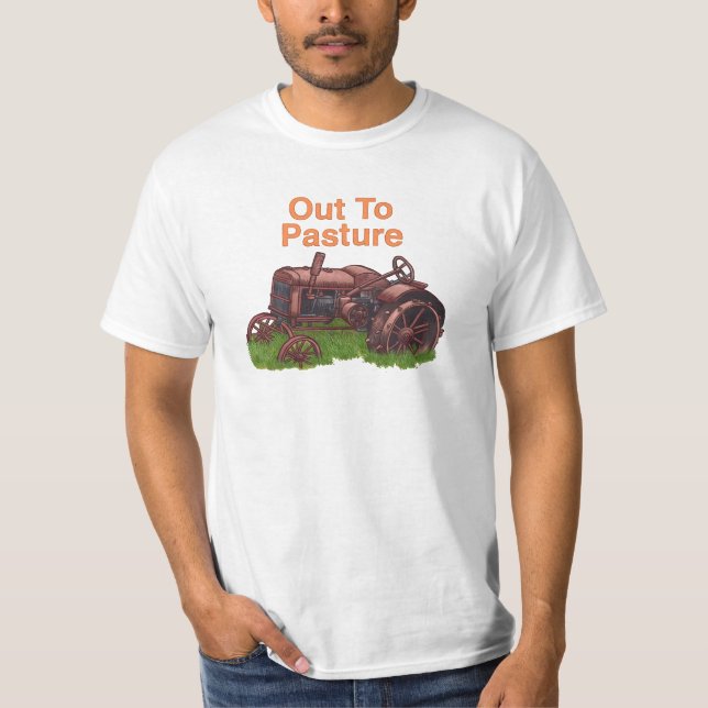 Un t-shirt paysan pour tracteur de sortie pour le  (Devant)