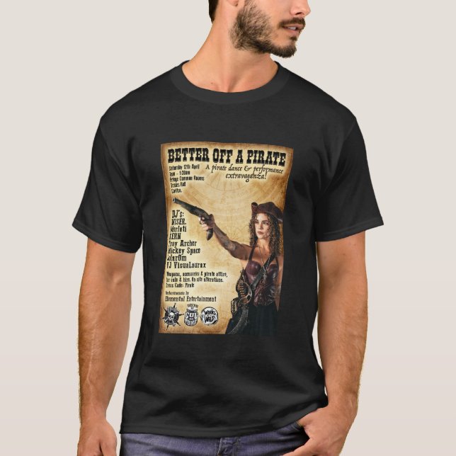 Un T-Shirt Pirate Mieux À L'Aise (Devant)